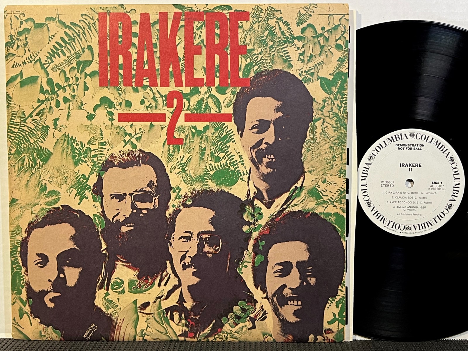 IRAKERE II LP COLUMBIA AL 6307 STEREO DJ PROMO 1980 Latin Jazz Funk