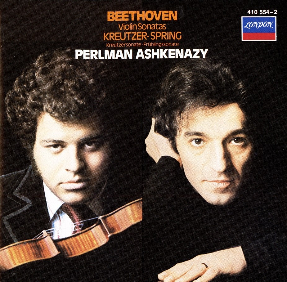 NEETHOVEN Kreutzer & Spring Sonatas / Perlman, Ashkenazy (CD, 1983, London)