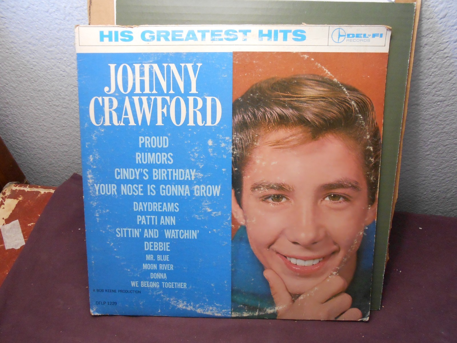 1963 Johnny Crawford His Greatest Hits Vinyl LP Plays Perfect 