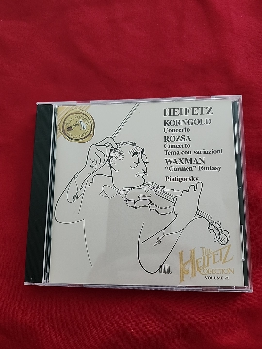 Heifetz Concerto Korngold Rozsa Waxman CD