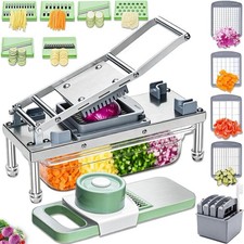 Vegetable Chopper Stainless Steel Food Cutter Potato Onion Dicer Kitchen Gadget picture