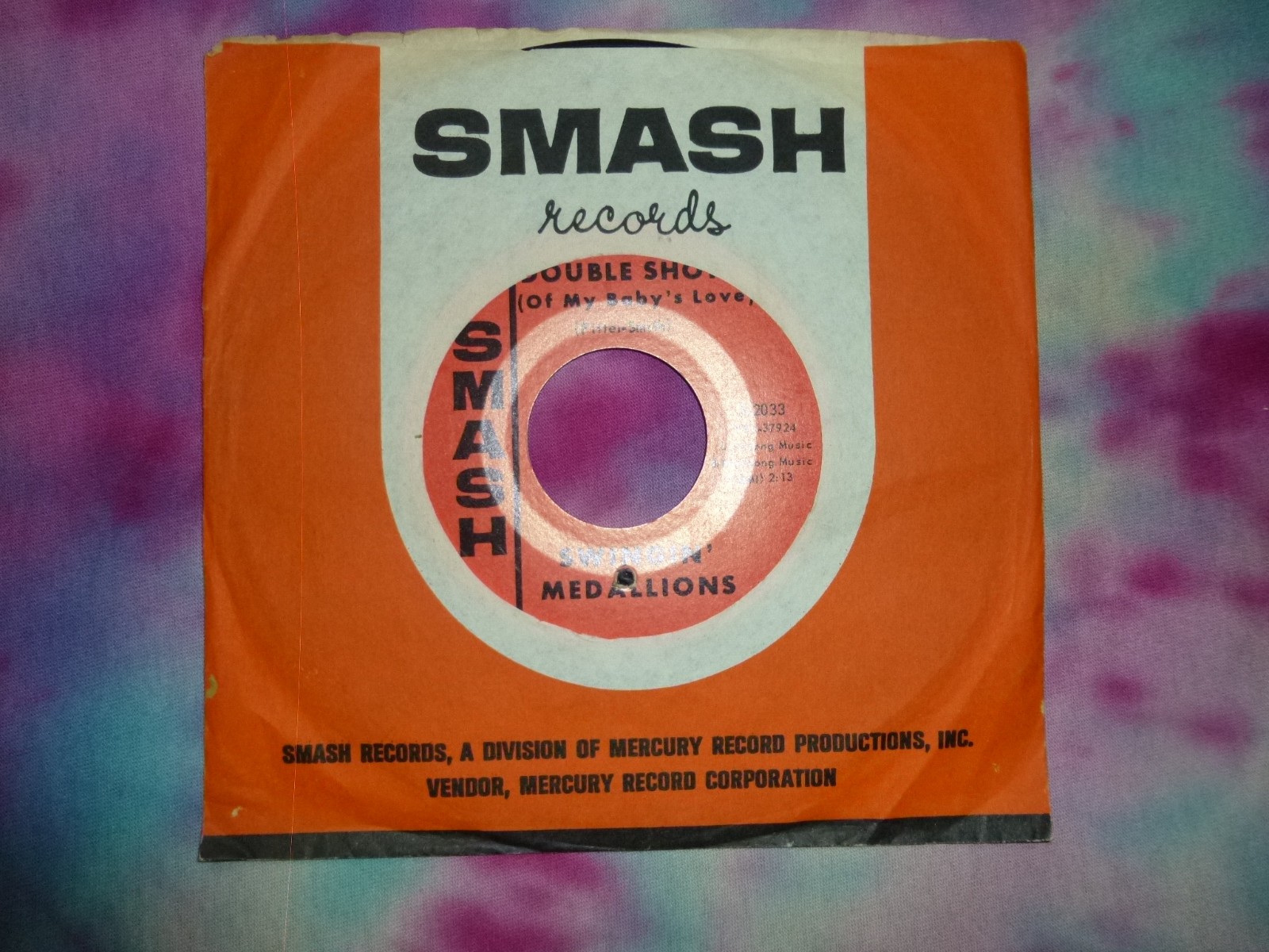 SWINGIN' MEDALLIONS Double Shot 45 RPM 1966 Garage Rock VG+