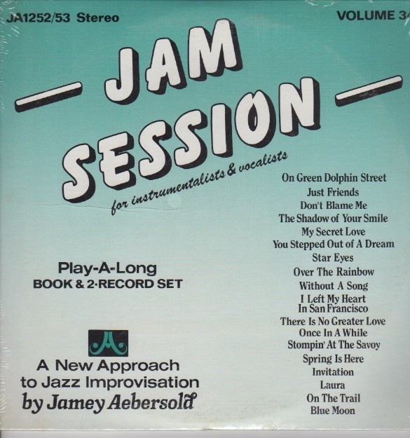 Jam Session~For Instrumentalists & Vocalists~Play Along Book & 2 LP Set~SEALED
