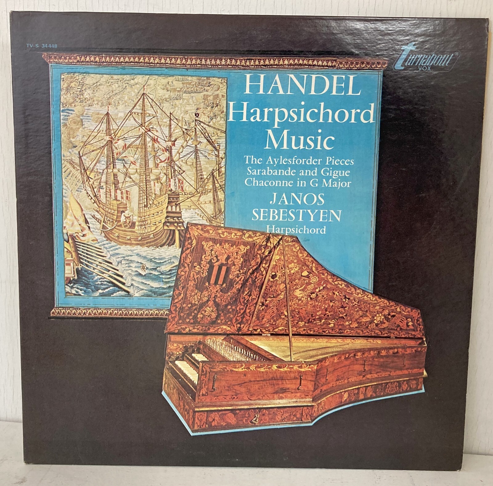 HANDEL Harpsichord Music Janos Sebestyen Aylesforder TV-S 34448 vinyl record