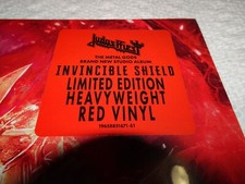Judas Priest Invincible Shield Red vinyl LP picture