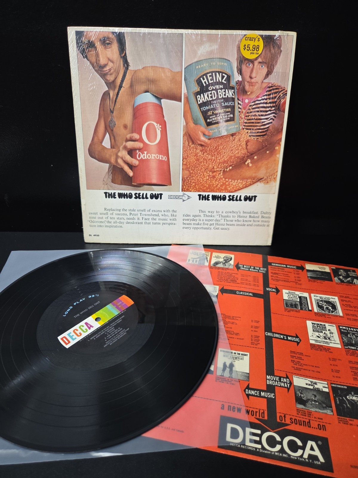 The Who Sell Out Lp Vinyl OG 1967 1st 