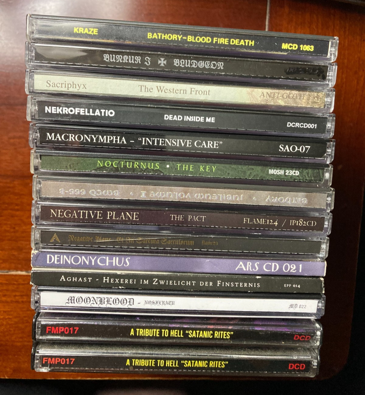 Black Metal Death Metal Doom CD lot Moonblood Bathory Nocturnus Negative Plane