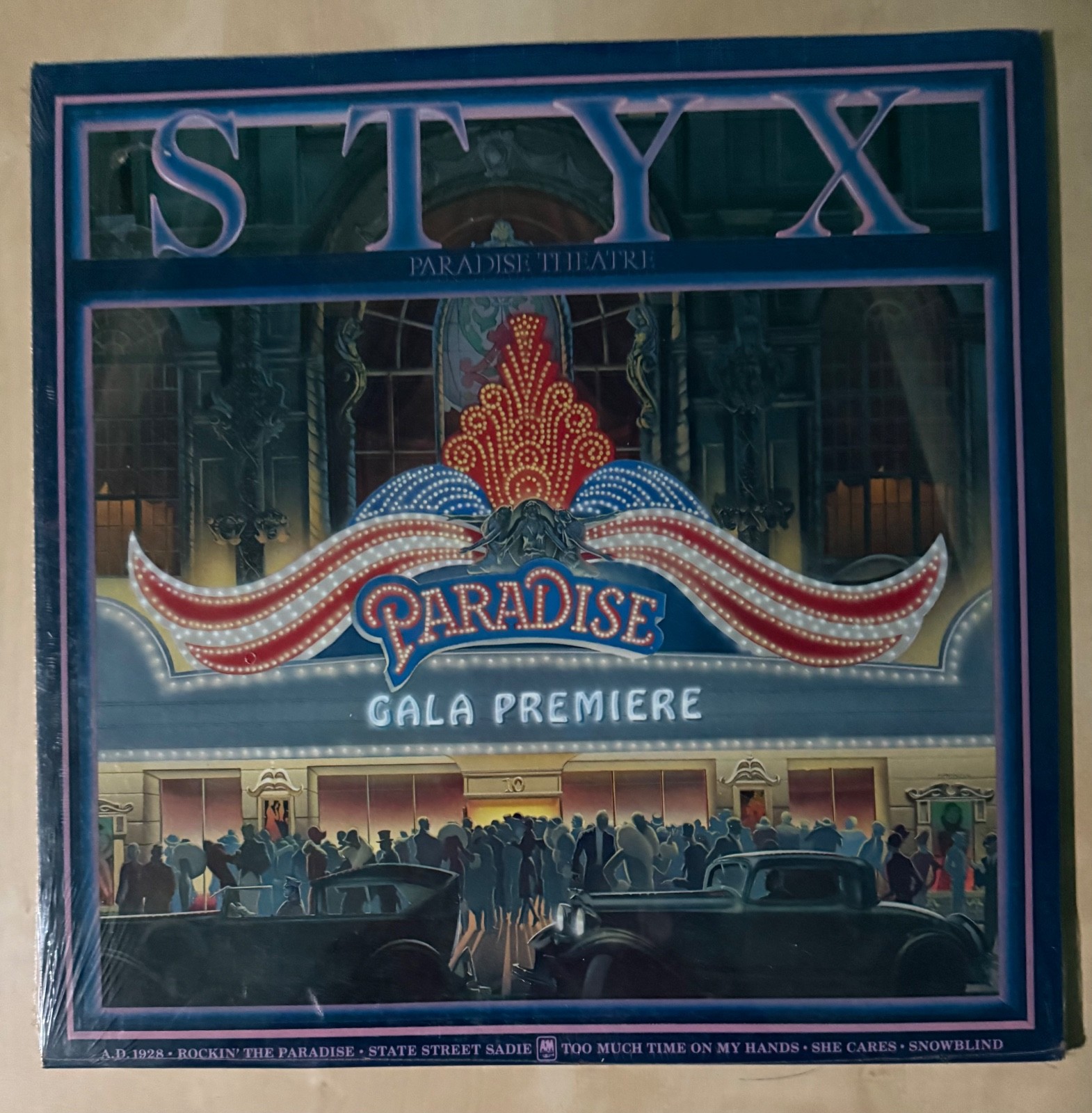 Vintage 1980 A&M Styx Paradise Theater Vinyl Record SEALED