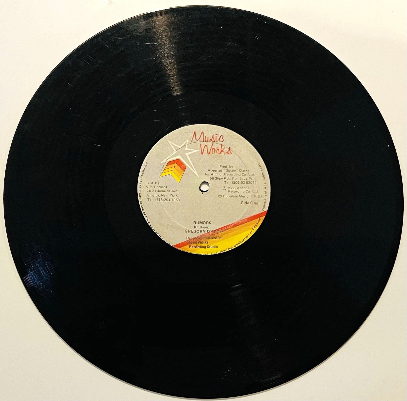 Gregory Isaacs – Rumors / Pure Rumors (1988, 12” Vinyl, Single) Reggae