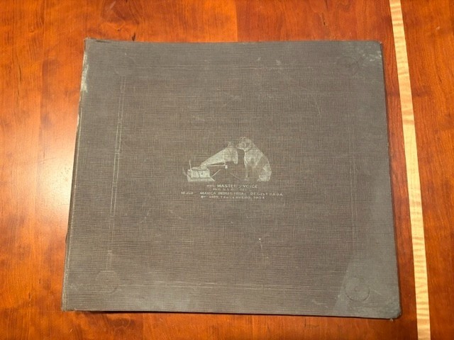 Antique Victor Talking Machine Record Album Binder Book 1918  His Master’s Voice