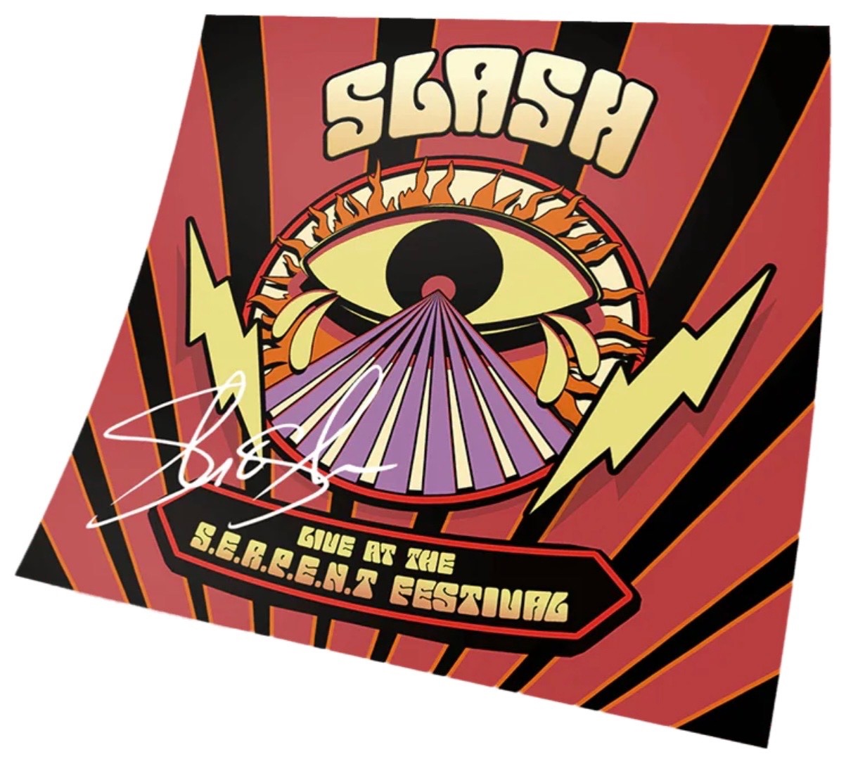 CD/BD/Vinyl Slash Autographed Signed Live At The S.E.R.P.E.N.T. Festival Box Set