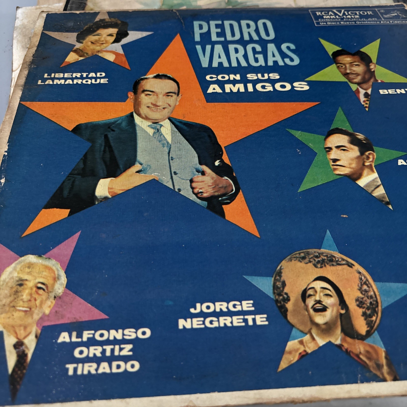 Pedro Vargas Con Sus Amigos - Benny More, Jorge Negrete - Vinyl RCA Colombia