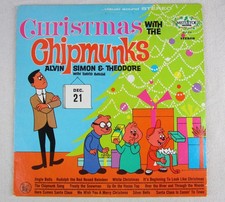 Vintage Christmas With The Chipmunks Vinyl LP Mistletoe Records 1962 MLP-1216 picture