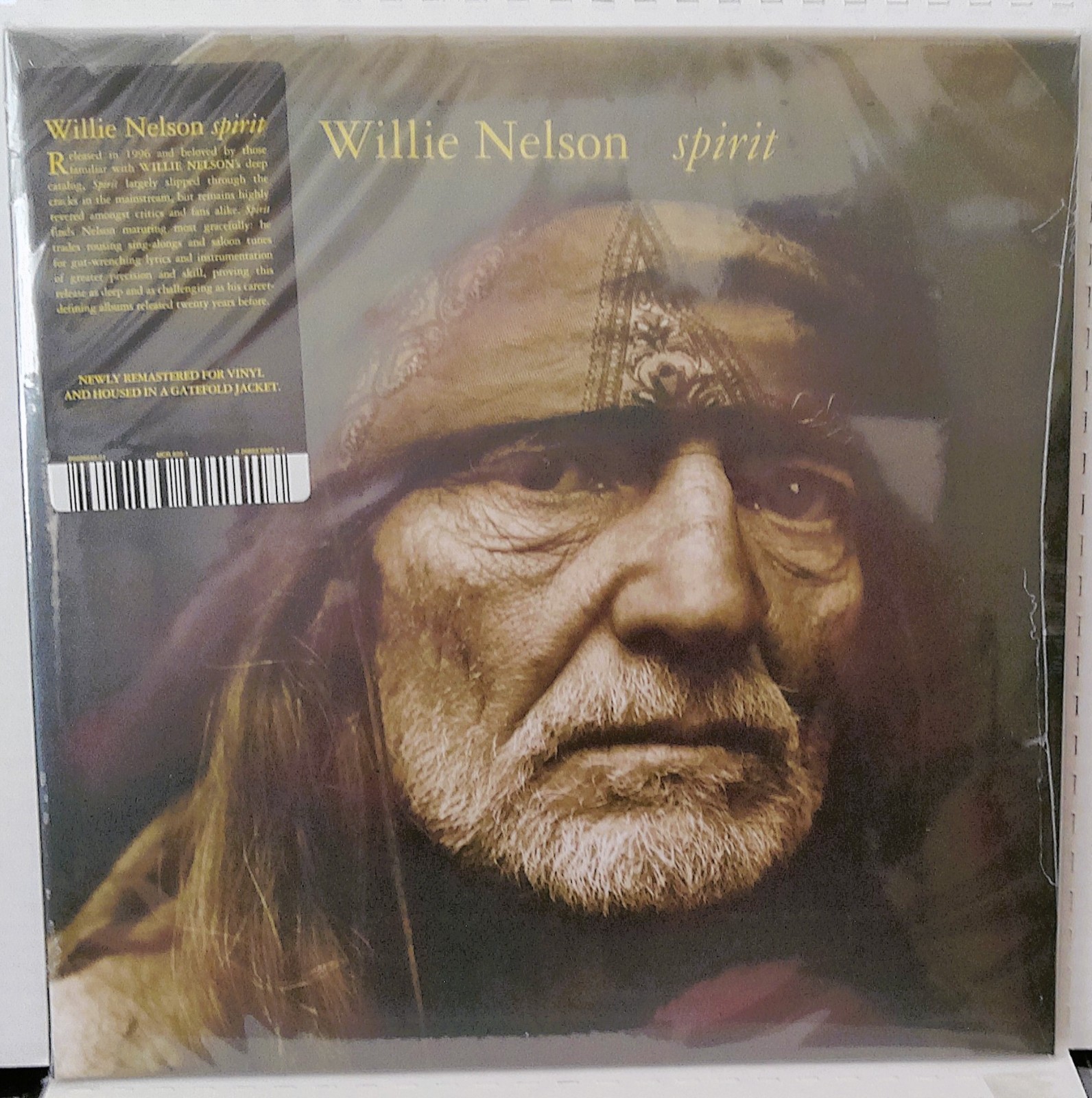 Willie Nelson – Spirit  Sealed Vinyl 2021 Remastered  Reissue 	Country, Acoustic