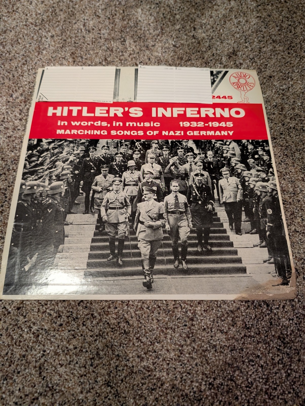Inferno - Marching Songs Of Germany (LP) 1932-1945 WWII History Audio Rarities