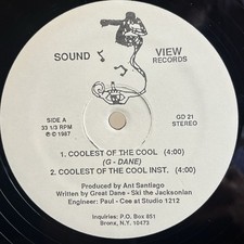 G-Dane – Coolest Of The Cool / Puerto Rican Girl • Rare Old School Hip Hop 12