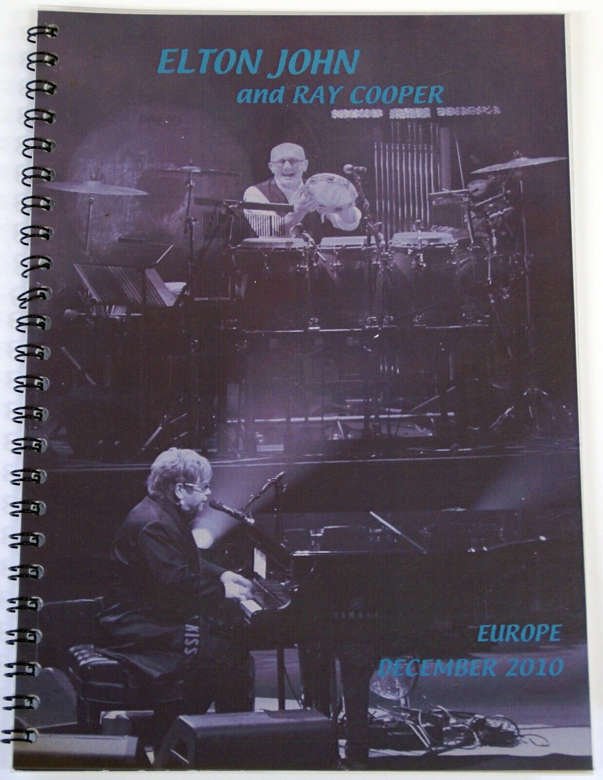 Elton John And Ray Cooper Itinerary Original Vintage European Tour 2010