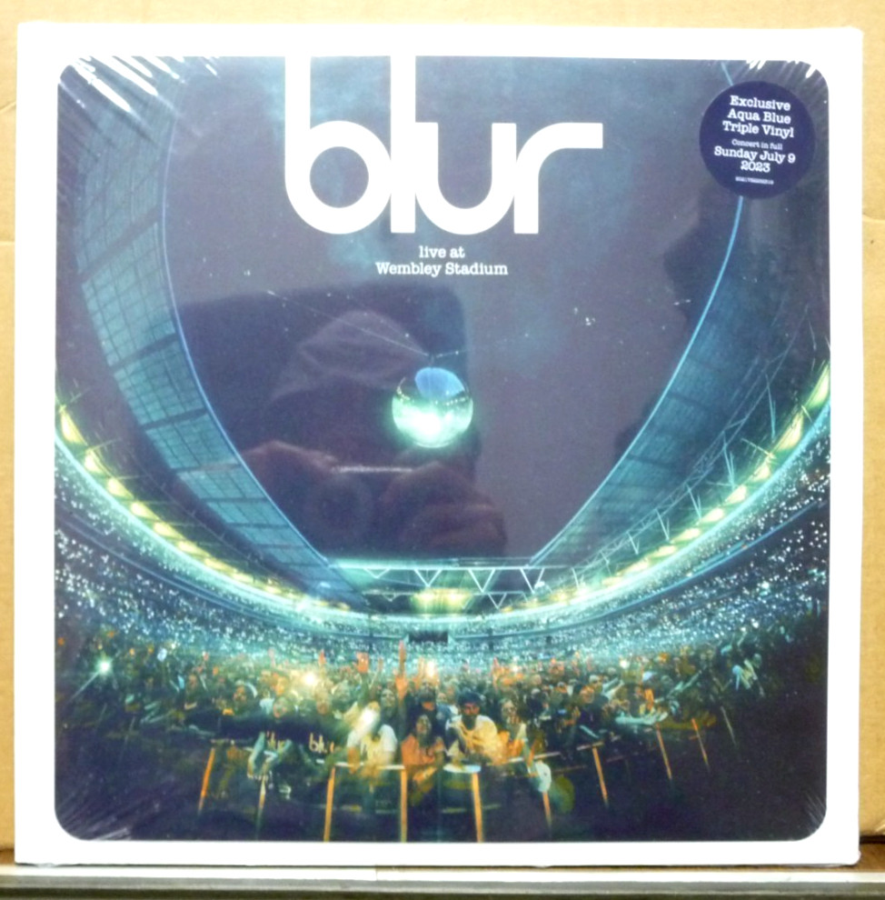 Blur - Live At Wembley Stadium EXCLUSIVE 3-LP Set Aqua Blue Colored Vinyl SEALED