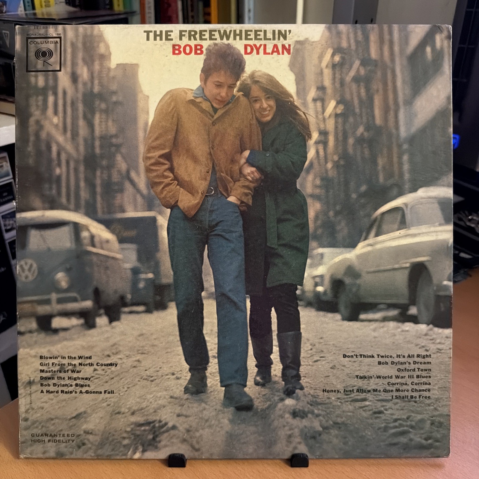 The Freewheelin' Bob Dylan Vinyl LP 1963 MONO CL 1986 2 Eye