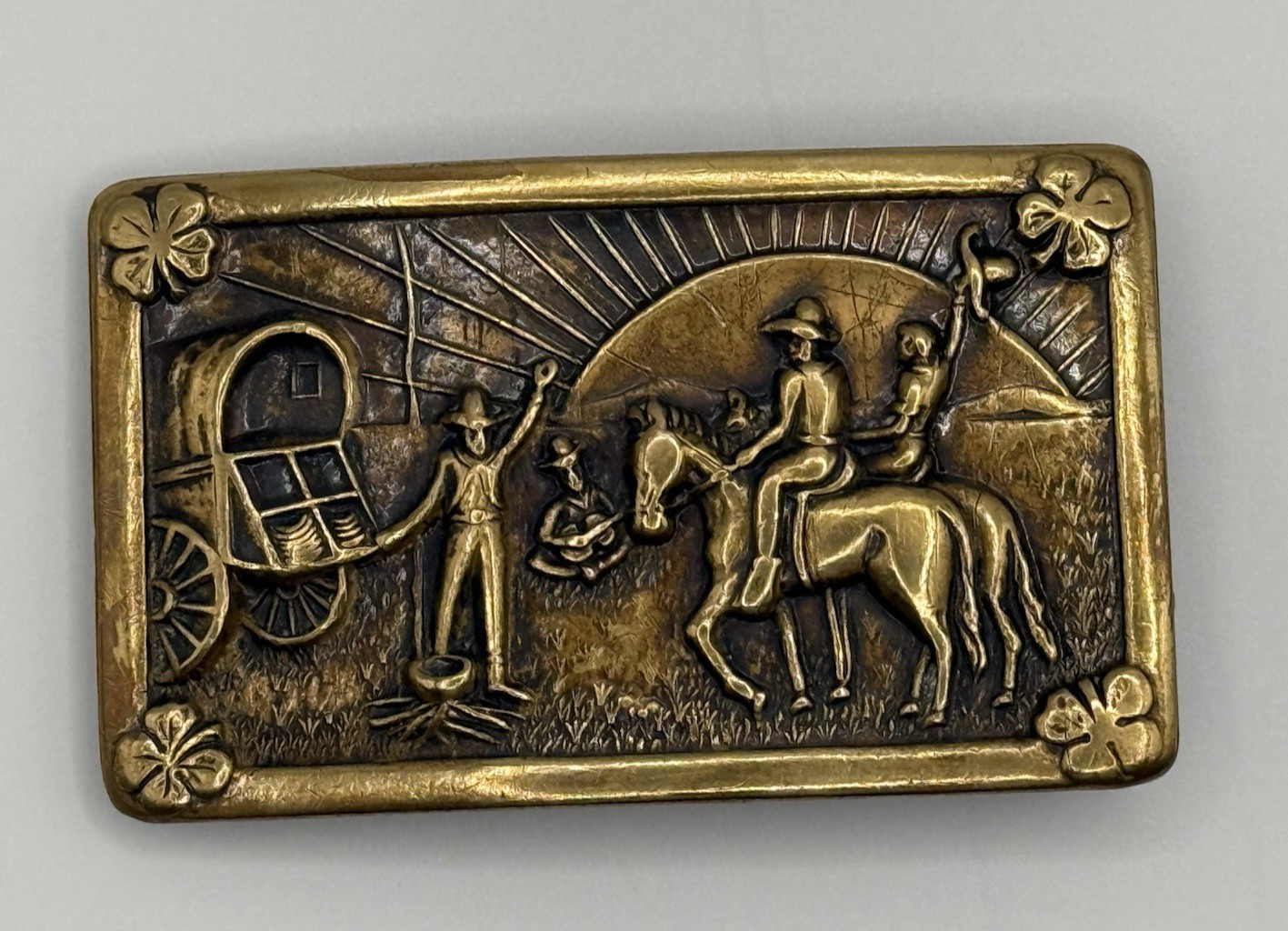Rare Vintage 1950s Gretsch 6130 Roundup Guitar Belt Buckle - Adolph Vogel Brass