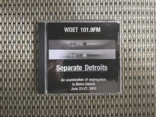 WDET 101.9 Separate Detroits CD History Segregation Metro Detroit ~ VG picture