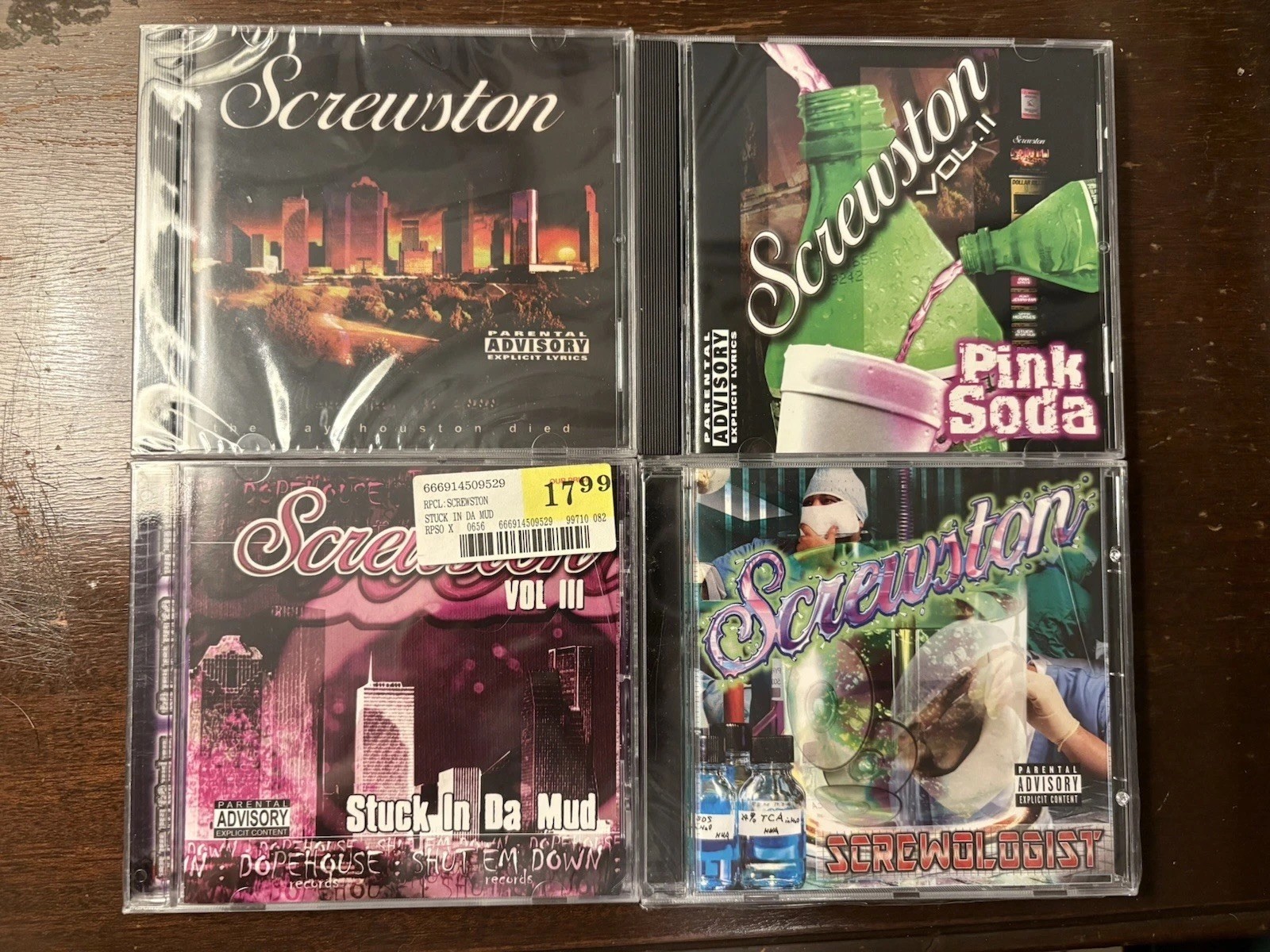 Screwston CD Lot -  HTX Screwed & Chopped Vol. 1-3 & Screwologist