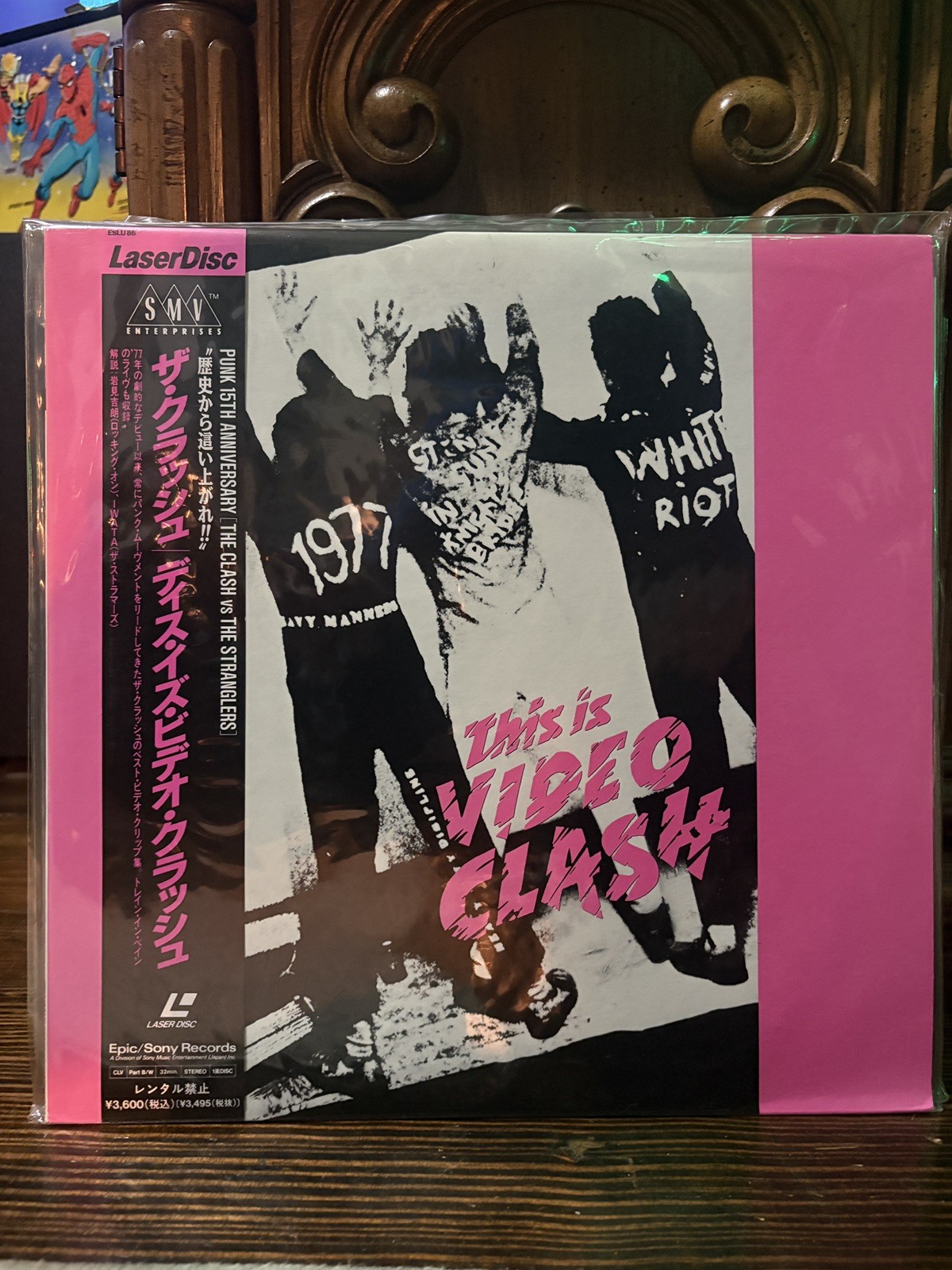 THE CLASH JAPAN LASER DISC JAPANESE LD THIS IS VIDEO CLASH OBI DAMNED STRANGLERS