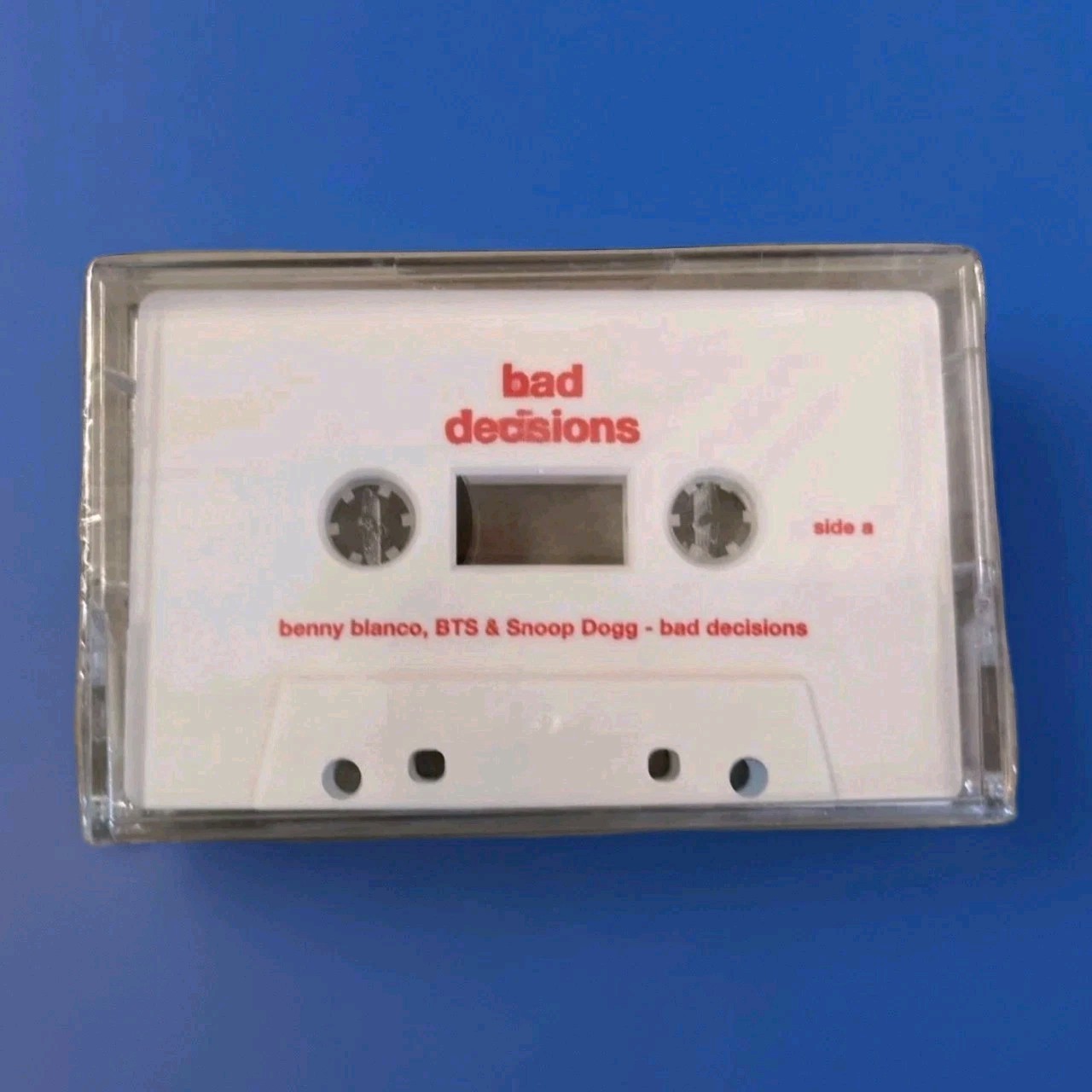 Official BTS, Benny Blanco & Snoop Dogg Bad Decisions Cassette (Sealed) New Rare