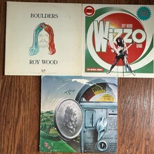 Lot of 3 Roy Wood / Wizzo Vinyl LPs Boulders Super Active Wizzo On the Road Agai picture