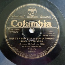 Vernon Dalhart I Lost Pal Rudolph Valentino tribute 78 rpm vintage early country picture