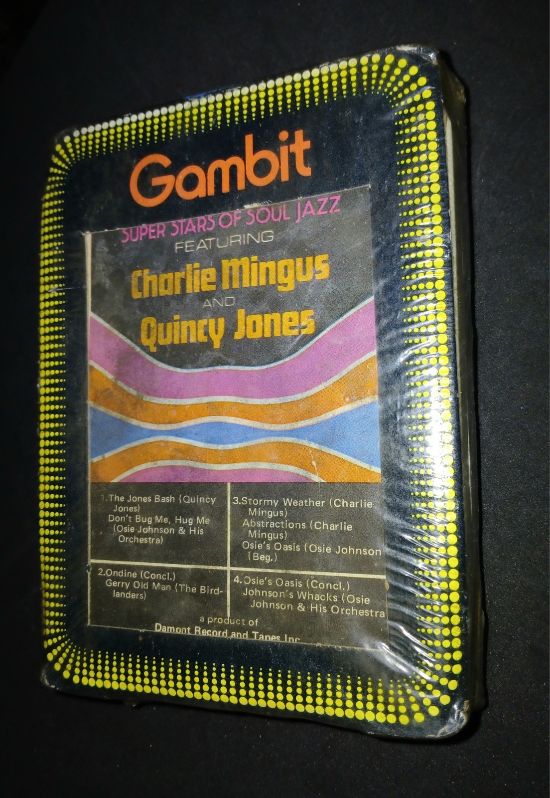 Vintage Gambit 8-track Tape Wrapped Charlie Mingus And Quincy Jones Soul & Jazz