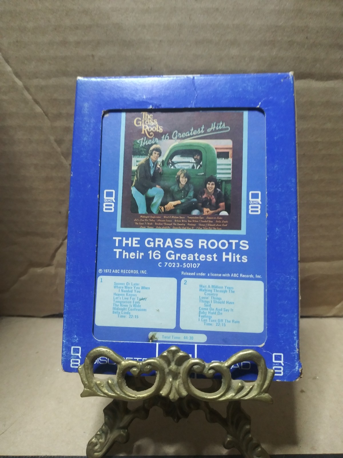 THE GRASS ROOTS - THEIR 16 GREATEST HITS / QUAD TRACK TAPE...........TESTED