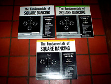 THE FUNDAMENTALS of SQUARE DANCING ( 3 ) LP lot:  LEVEL 1, 2 & 3 w/ inserts VG++ picture