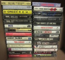 Vintage 1980's music  Cassette Tapes smithereens -R.E.M  Queen - sting picture