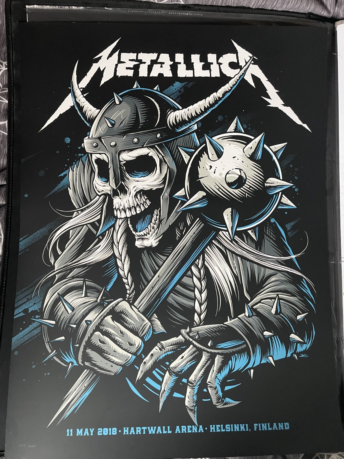 Metallica Helsinki Finland Poster May 11 2018 Brandon Hearn #312/350 Limited