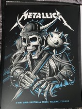 Metallica Helsinki Finland Poster May 11 2018 Brandon Hearn #312/350 Limited picture