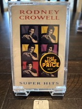 RODNEY CROWELL - Super Hits - CASSETTE TAPE. Brand New, Sealed T1 picture