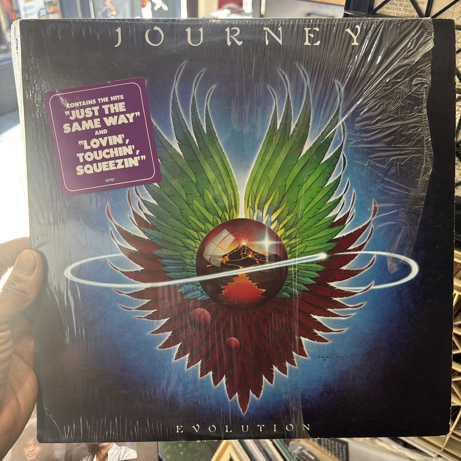 Journey - Evolution - 1979 Vinyl LP  VG+ Shrink / Hype / Inner Sleeve