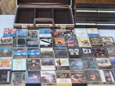 🔥 44 Rock Cassettes Tapes, Greatful Dead, Zeppelin, Floyd, Elvis, ZZ Top, Cases picture