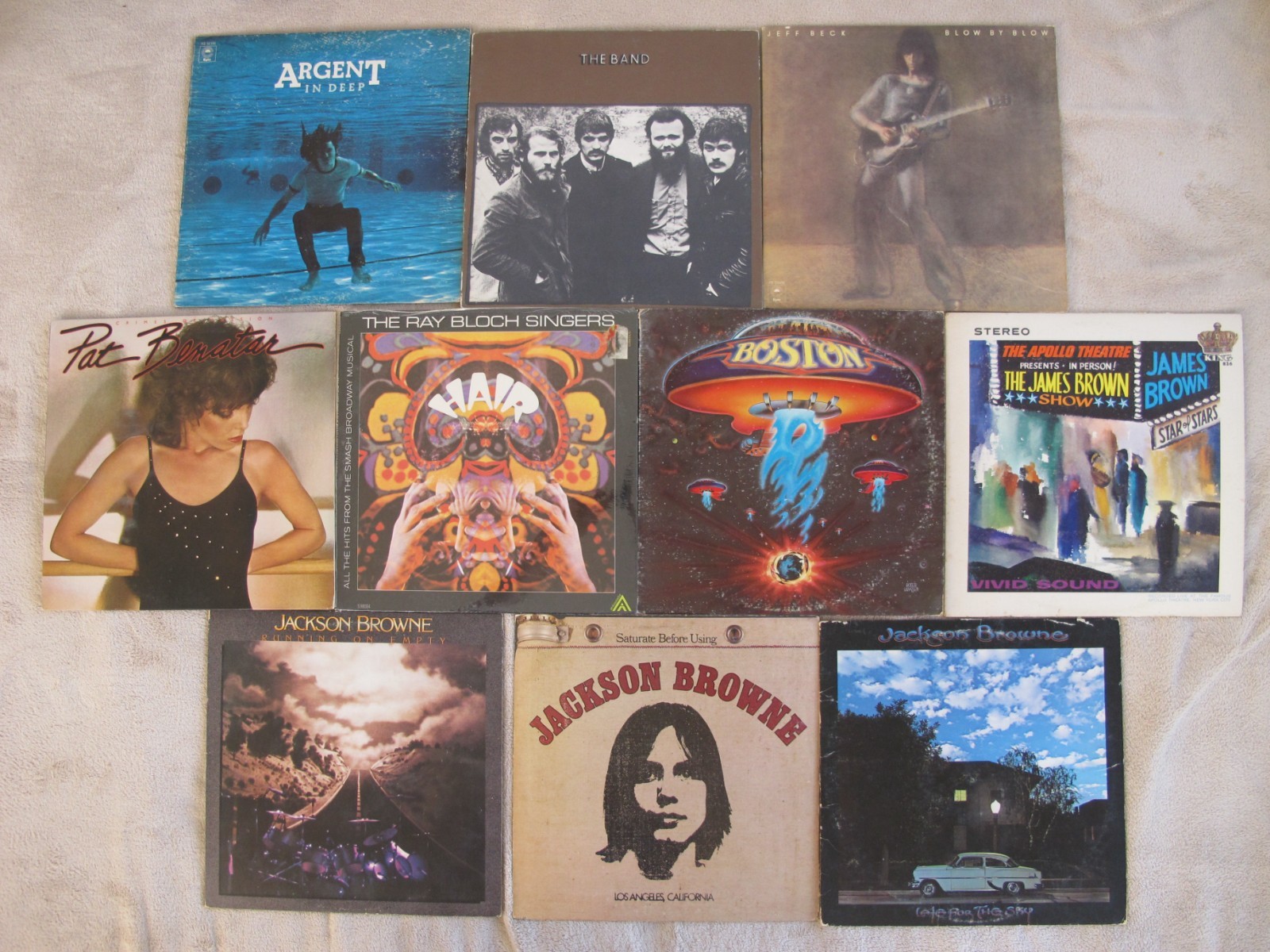 100 Records -Lot of 60s & 70s Rock LPs Doors Eagles Led Zeppelin Rush Stones Yes