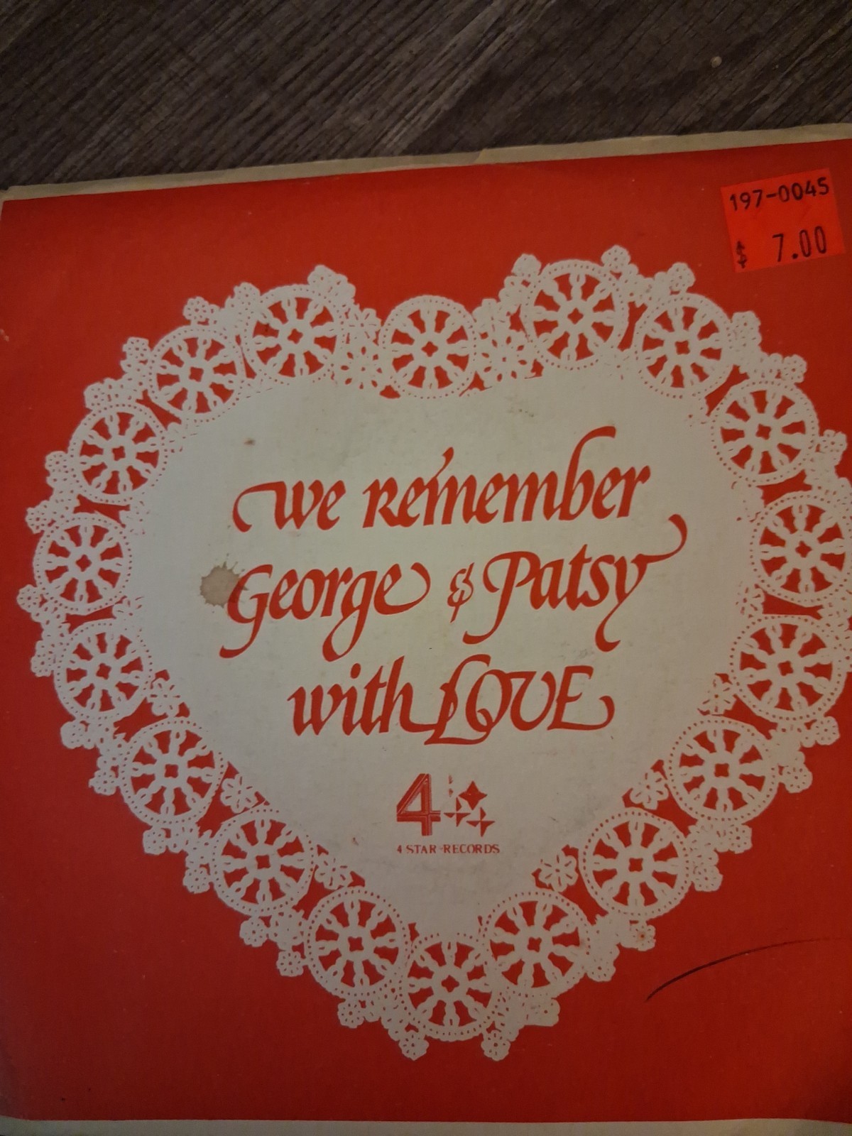 PATSY CLINE / GEORGE MORGAN: we remember george & patsy with love 4 STAR 7