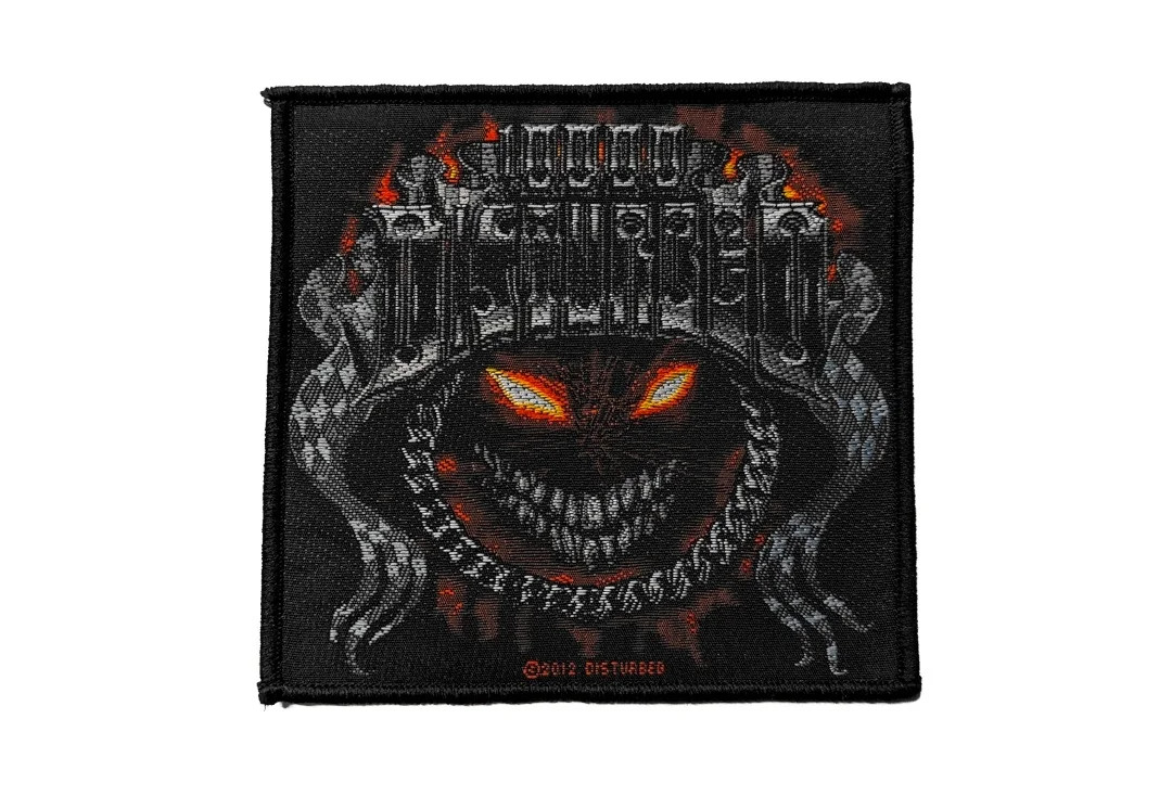Disturbed - Chrome Smiley Officially Licensed Sew On Woven Patch