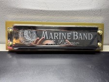 Vintage Large 14” Hohner Marine Band Diatonic Harmonica Store Display picture
