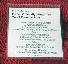 FAIR TO MIDLAND Fables of Mayfly MEGA-RARE DEMO TEST PROMO ADVANCE CD Metal 2007 picture