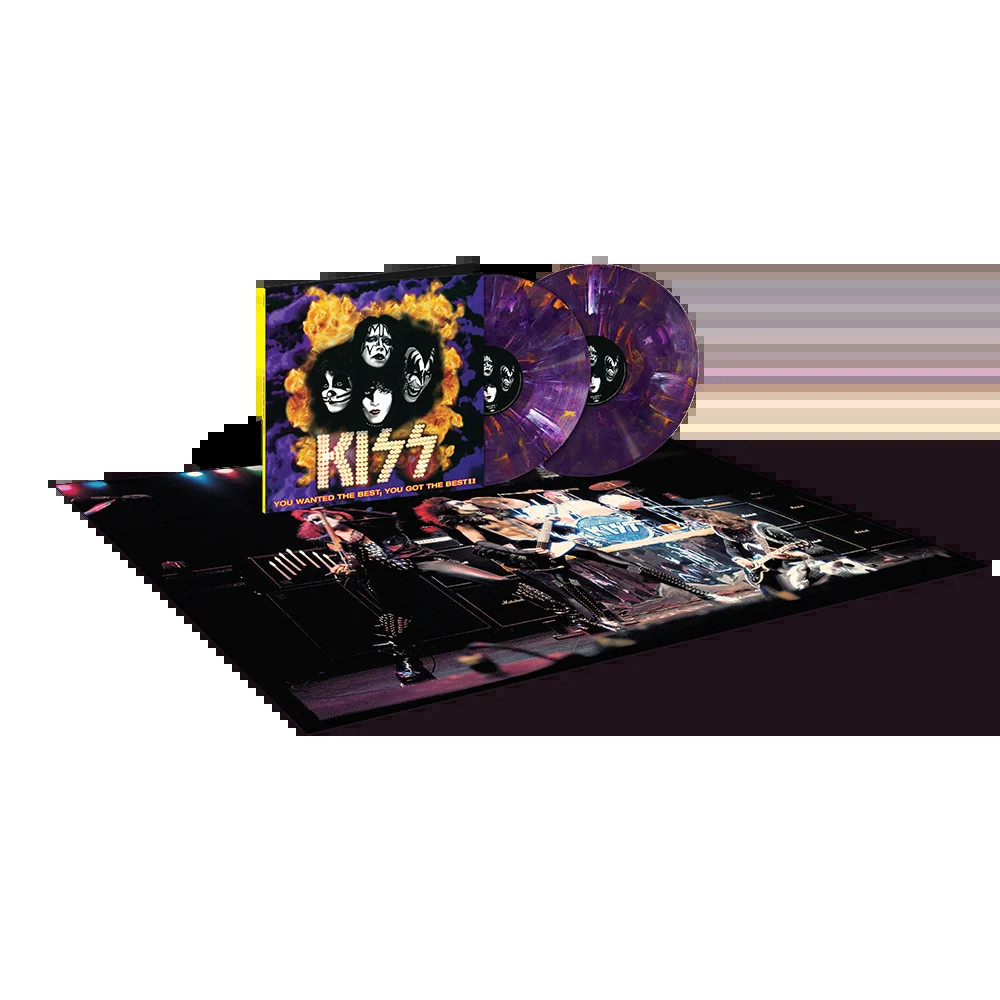 KISS You Wanted The Best 30th Anniversary Purple Fire Vinyl 2LP Limited Edition