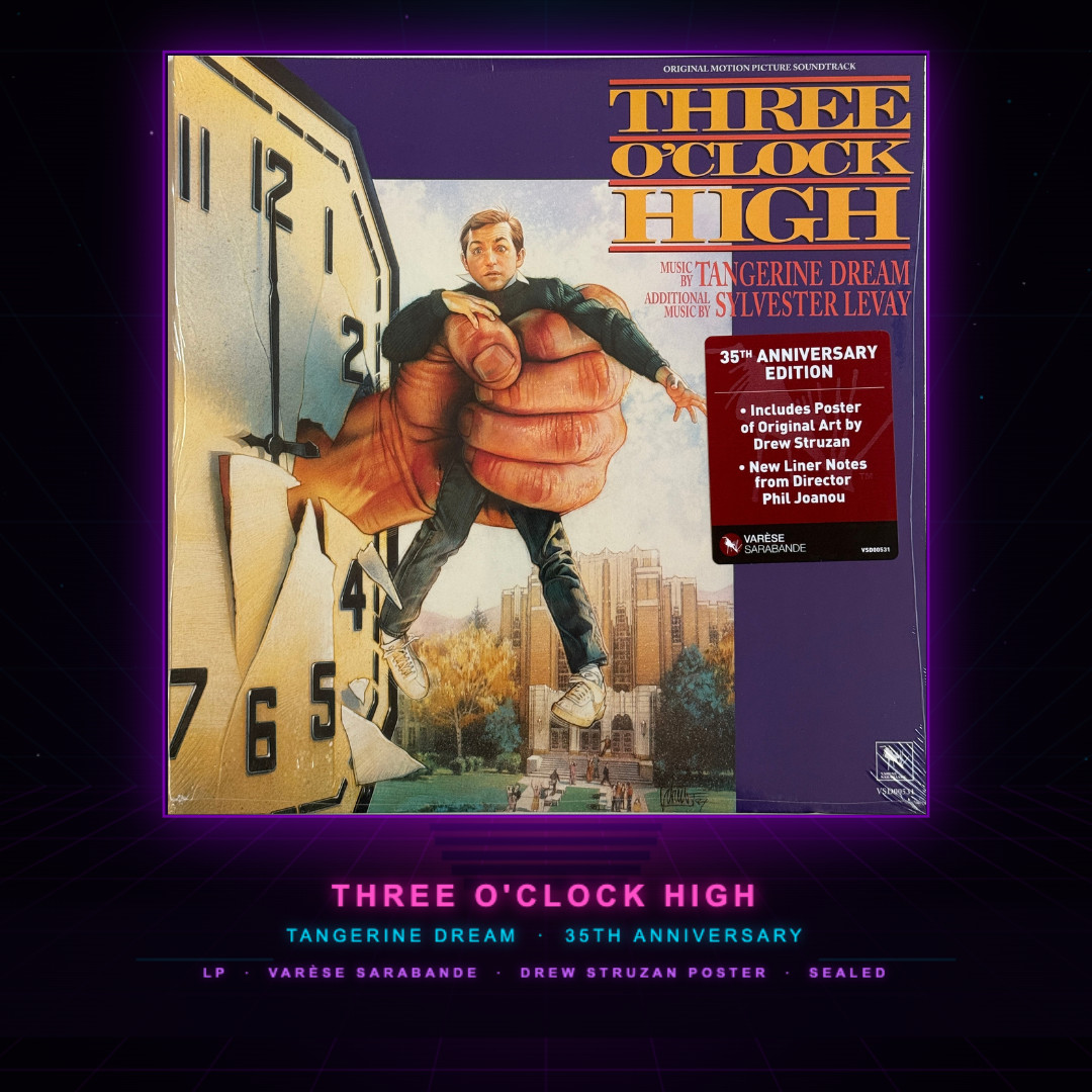 Three O\'Clock High Tangerine Dream Soundtrack LP Drew Struzan 35th Anniv Sealed