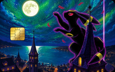 Moonbreon Umbreon Inspired Premium Credit Card Skin Sticker | Vinyl Decal picture