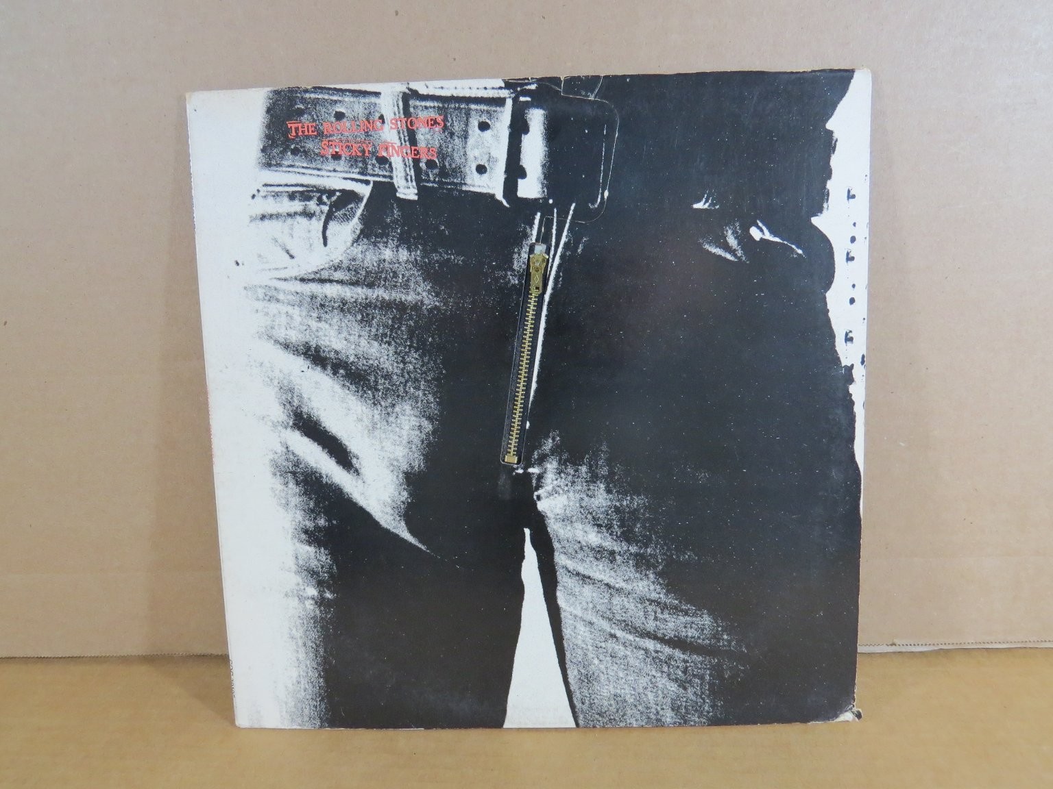 The Rolling Stones - Sticky Fingers LP Record 1971 Rolling Stones Records Rock