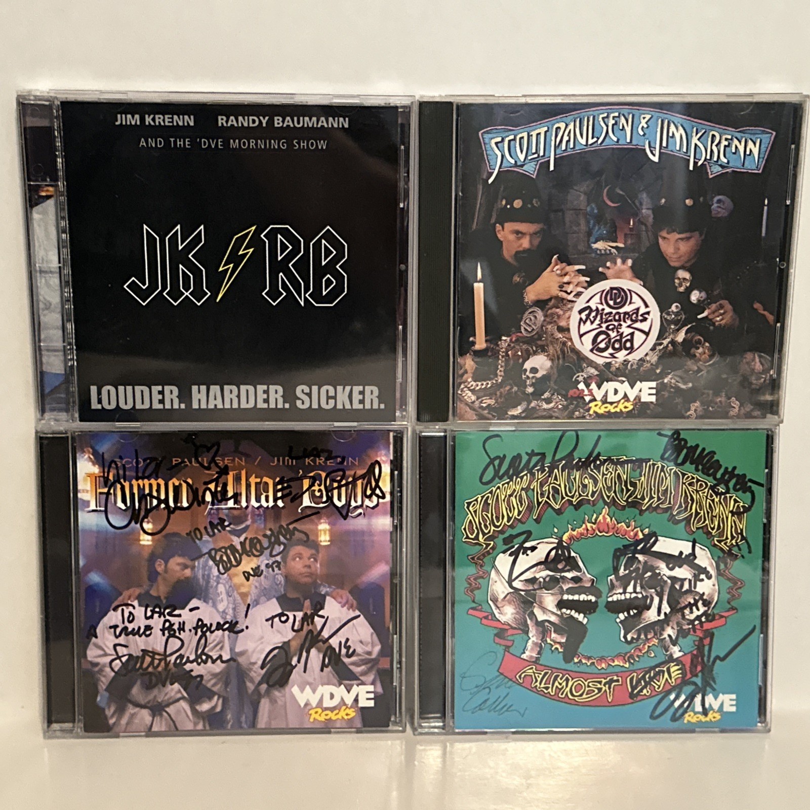 Scott Paulsen Jim Krenn WDVE Pittsburgh CD LOT Signed Autographed