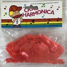 Vintage Toy Crab Harmonica NIP Sealed Made in Hong Kong Rare picture
